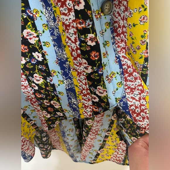 by&by Girls Multicolor Floral Patchwork High Low Back Tie String Size 7 - Picture 7 of 9